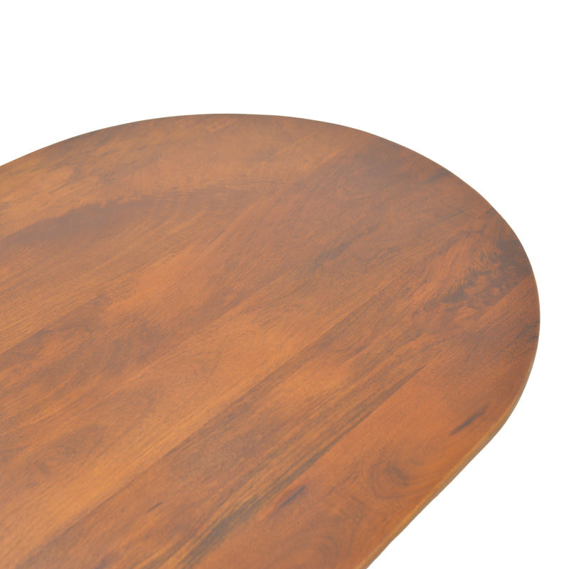 Masa de cafea Aithra, Lemn masiv de mango, 120x60x42 cm - Nuc