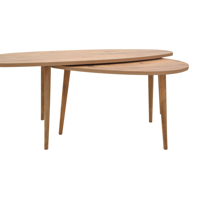 Masa de cafea din de Monty, Nuc - Stejar, 116x46x46 cm - Nuc