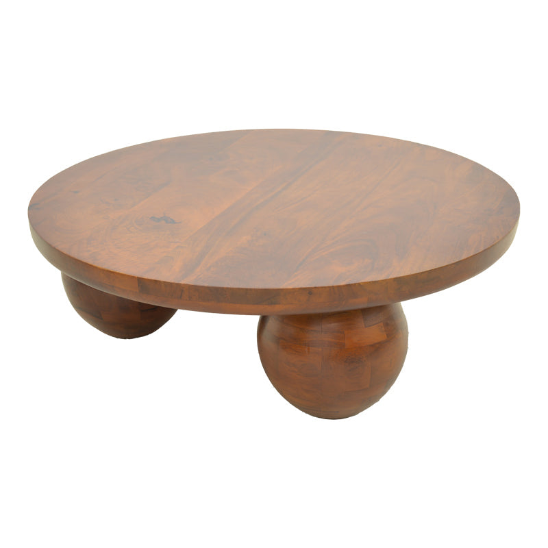 Masă de cafea cu funcție decorativă Fedena , Stil natural, Lemn masiv de mango, 90x30 cm