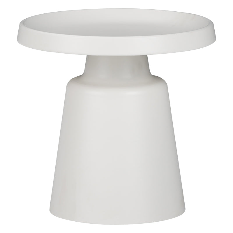 Set 2 mese de cafea Ginoze, Metal, 70x70x40 cm - Alb
