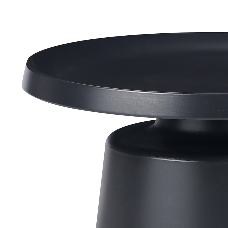 Set 2 mese de cafea Ginoze, Metal, 70x70x40 cm - Negru