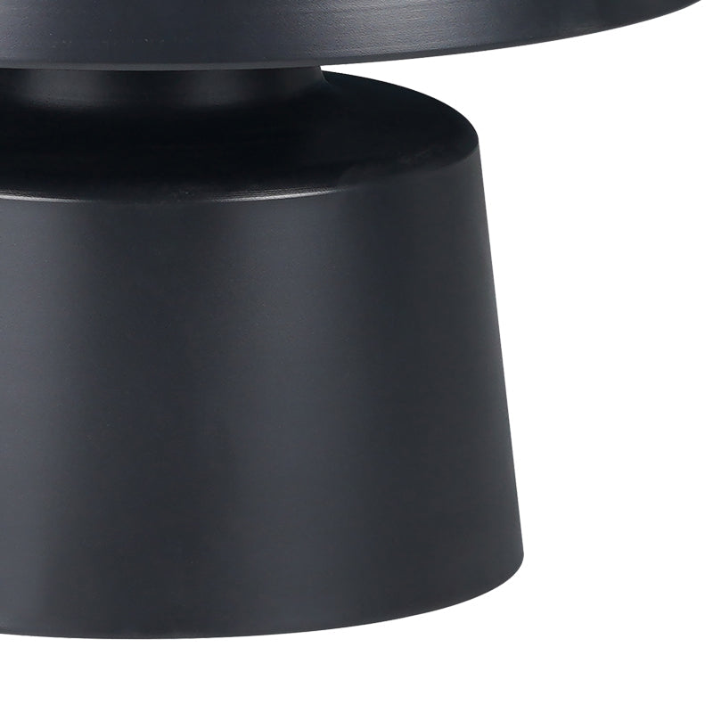 Set 2 mese de cafea Ginoze, Metal, 70x70x40 cm - Negru