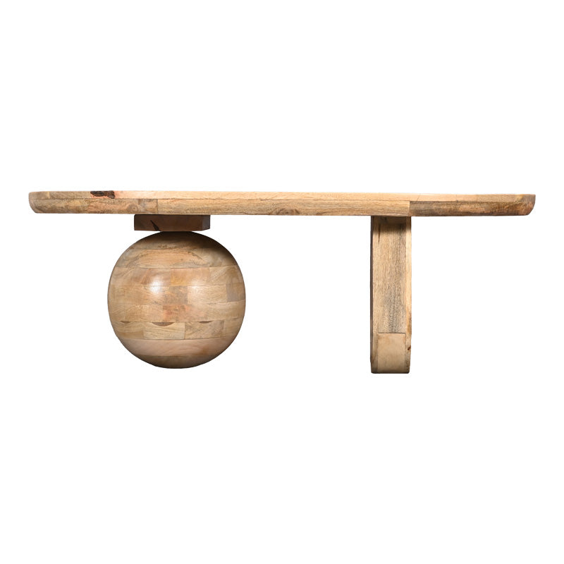 Masuta de cafea Kane, Lemn masiv de acacia, 110x72x38 cm - Natur