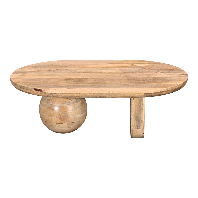 Masuta de cafea Kane, Lemn masiv de acacia, 110x72x38 cm - Natur