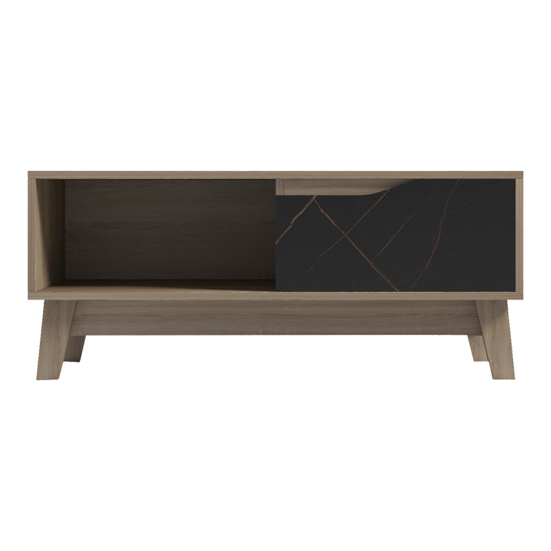 Masa de cafea Judas din marmura neagra-sonoma nuante, 90x45x38 cm