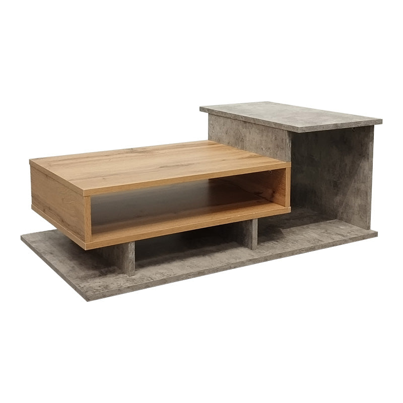 Masuta de cafea Nuvele, Pal melaminat, 90x50x35 cm - Ciment-Sonoma