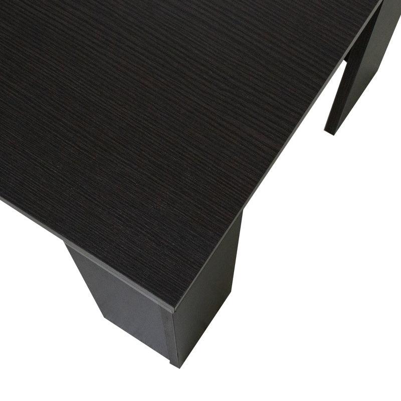 Masa de cafea Olympus, Natural - Negru, 100x51x42 cm - Maro