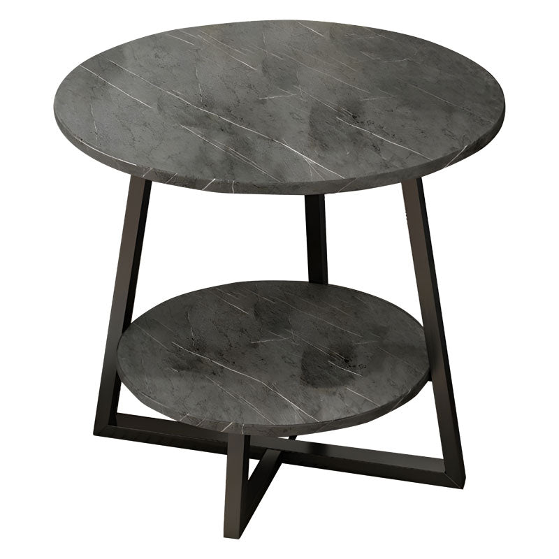 Masa de cafea Rota, Alb - Negru, 60x60 cm - Masa de cafea Rota, Alb - Negru, 60x60 cm - 072-000061