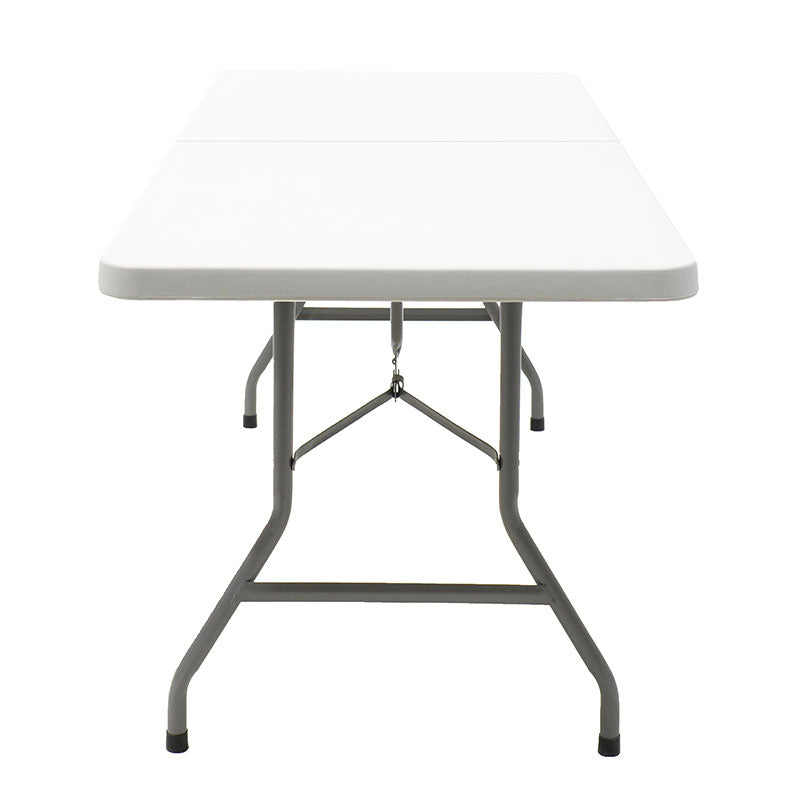 Masa de catering profesionala Rodeo pliabila granit, alb, 183x76x74 cm