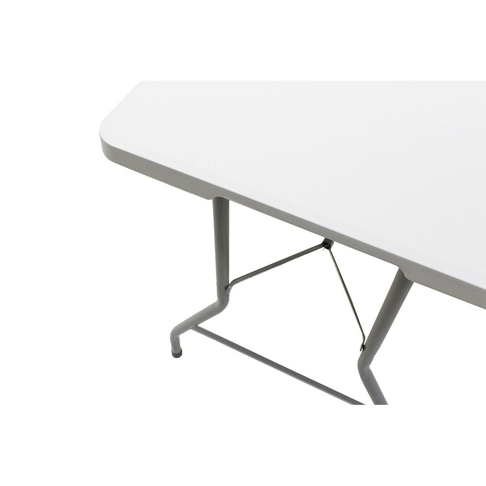 Masa de catering profesionala Rodeo pliabila granit, alb, 183x76x74 cm