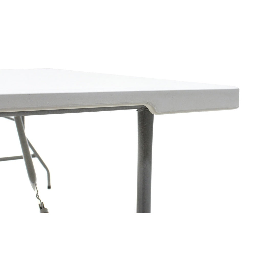 Masa de catering profesionala Rodeo pliabila granit, alb, 183x76x74 cm