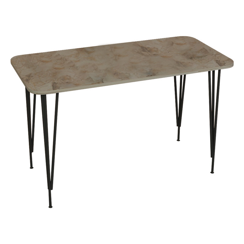 Masa de cina Palkon stejar -metal, negru, 120x60x73 cm - Masa de cina Palkon stejar -metal, negru, 120x60x73 cm - 321-000033