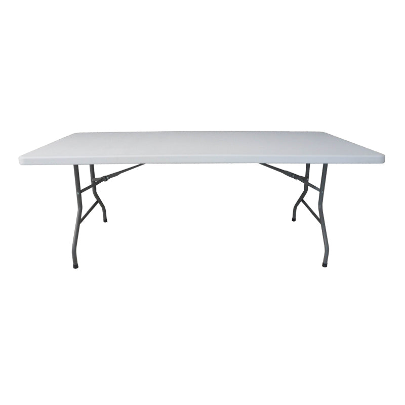 Masă pliabilă Aprilia pentru catering și evenimente, albă, 198x90x74 cm