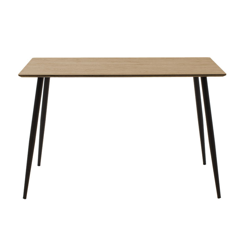 Masă de sufragerie Cuba, Sonoma-negru, 120x70x76 cm - Negru
