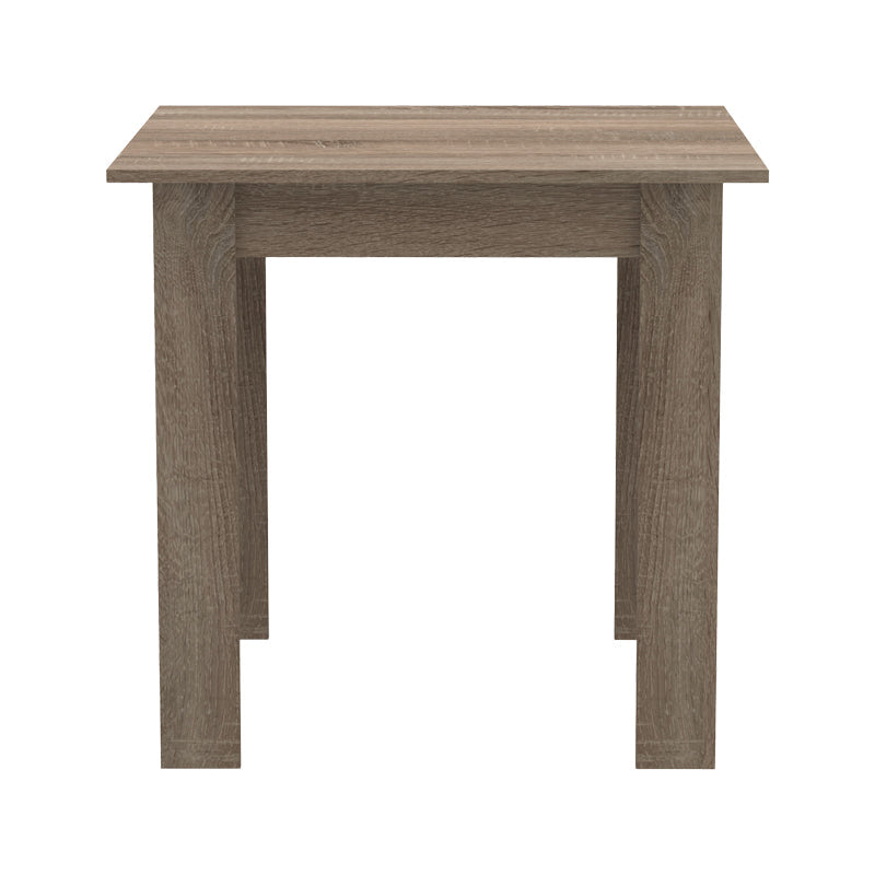 Masă de sufragerie Manka I-Julita set de 3 pieseton, sonoma -negru, 80x80x77 cm