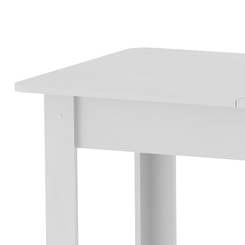 Masă de sufragerie Quiin, extensibila, Diverse culori, 120-174x70x74 cm - Alb