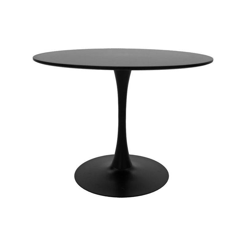 Masă de sufragerie set 3 piese Balou-Houlian, negru-menta, D80x73 cm