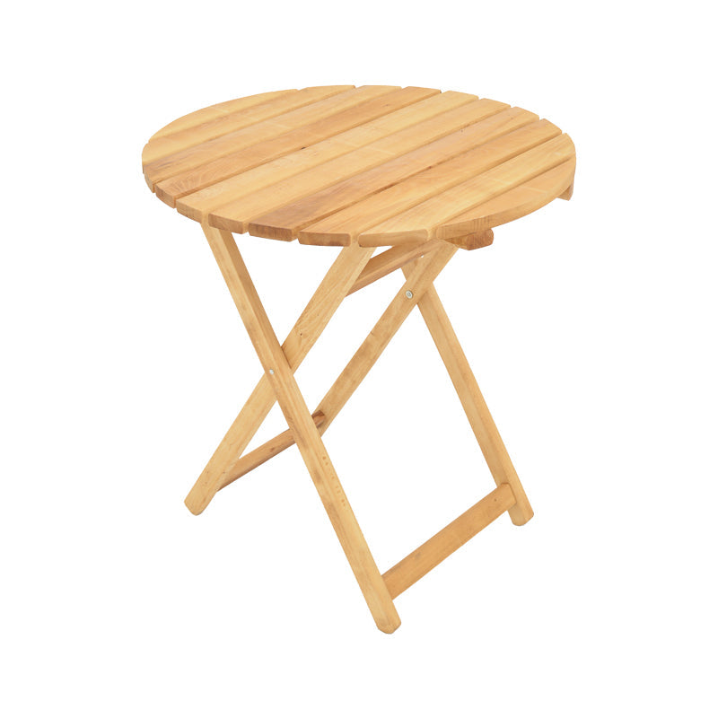 Masa de gradina Letna din lemn de fag solid, Natural, 60x60x74 cm
