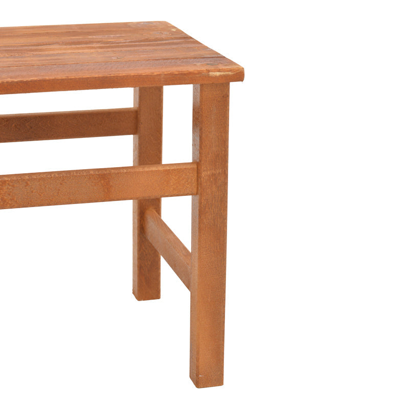 Masa de gradina Summrine de plaja din lemn de fag solid, nuc, 60x40x45 cm