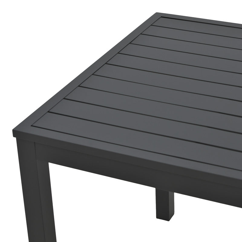 Masa de plaja din aluminiu Kliton, Aluminiu, Diverse culori, 45x45x41 cm - Negru