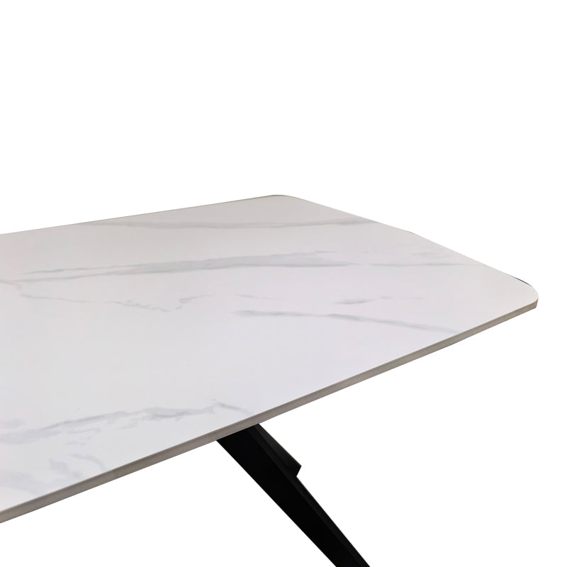 Masă de sufragerie Ezali, Diverse culori, 180x90x75 cm - Alb | SKU: 390-000038 | Masă de sufragerie Ezali, 180x90x75 cm, varianta Alb, produs pentru amenajarea locuinței, disponibil online în România la CasaMob