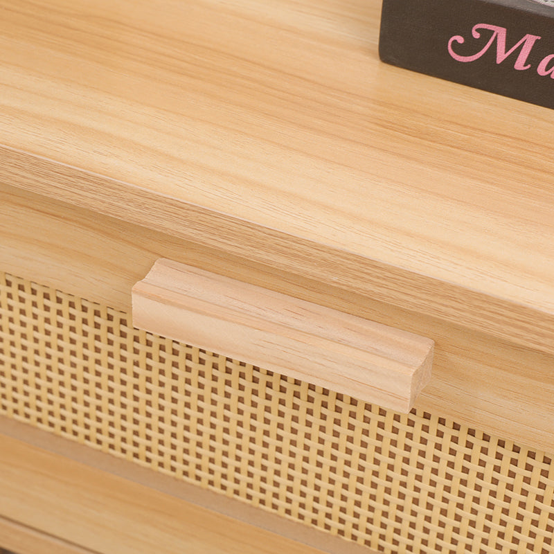 Masă de sufragerie Alenda, MDF, Natural, 100x30x76 cm