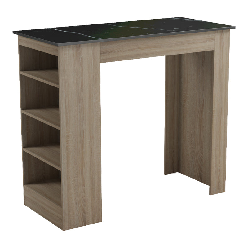 Masă de sufragerie de bar Riff, Aspect, Negru - Sonoma, 120x55x105 cm - Masa dining Bar table Riff, Aspect, Negru - Sonoma, 120x55x105 cm - 230-000262