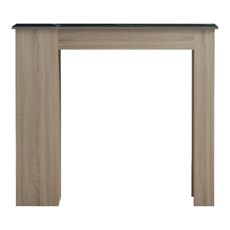 Masă de sufragerie de bar Riff, Aspect, Negru - Sonoma, 120x55x105 cm - Negru