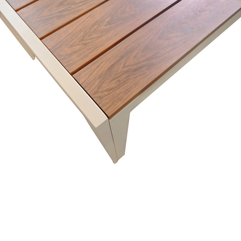 Masă de sufragerie Nares, Placaj, Champagne, 180x90x73 cm