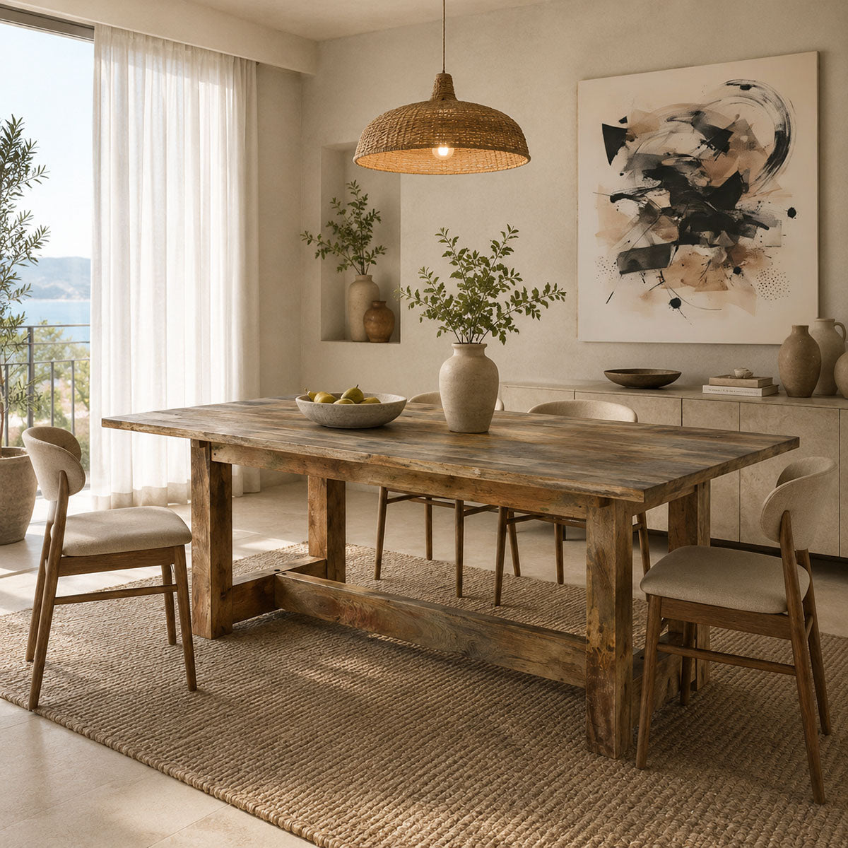 Masă de sufragerie Senza, 180x90x76 cm - Masa dining Senza, 180x90x76 cm - 372-000056