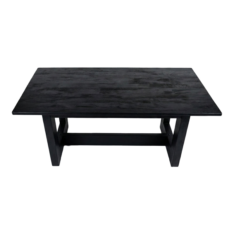 Masă de sufragerie Senza, 180x90x76 cm - Negru