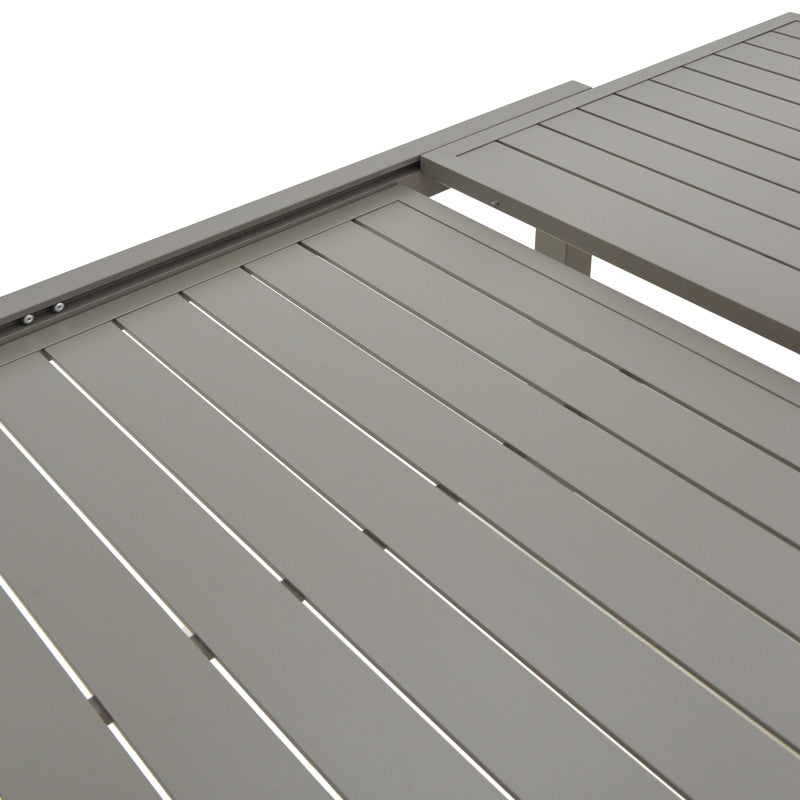 Masa extensibila cu functie versatila Lafla, Aluminiu, Champagne, 160-240x90x75 cm