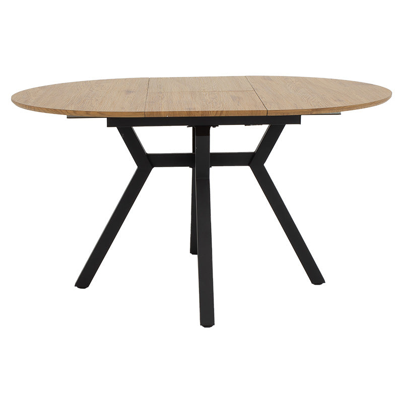 Masa extensibila Frances, Sonoma-negru, 100-140x100x75 cm - Sonoma