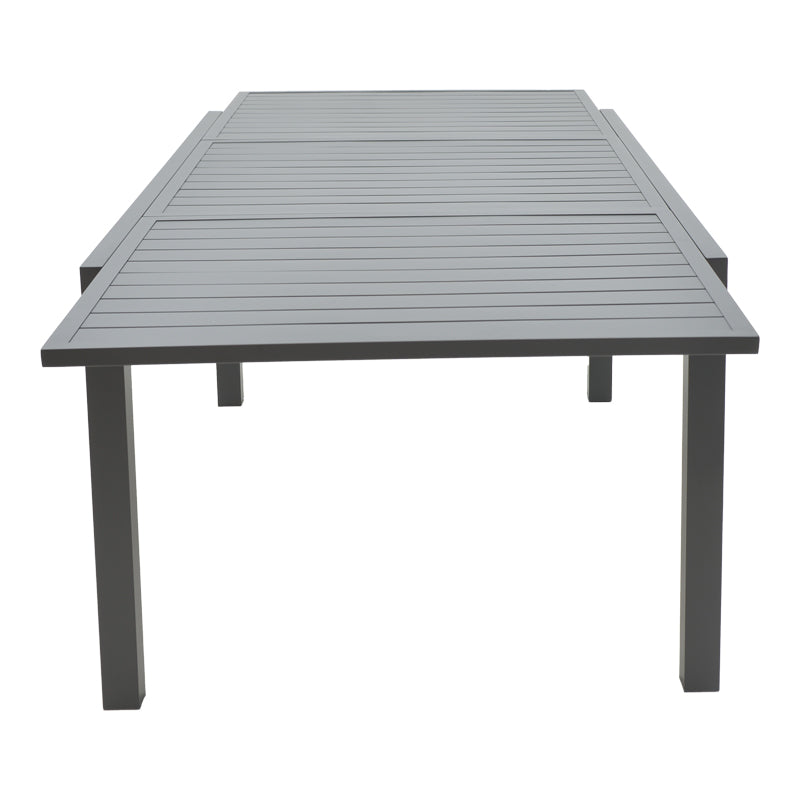 Masa extensibila Lafla aluminiu, Gri inchis, 160-240x100x75 cm