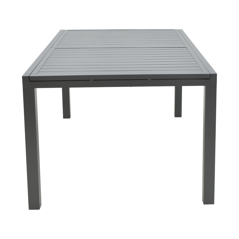Masa extensibila Lafla aluminiu, Gri inchis, 160-240x100x75 cm