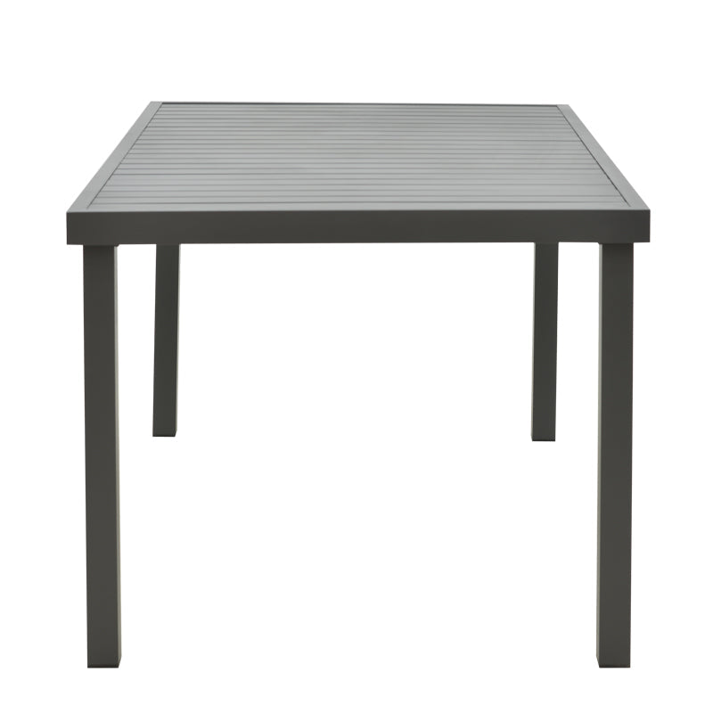 Masa Kliton din aluminiu, Gri inchis, 150x80x74 cm - Gri Inchis