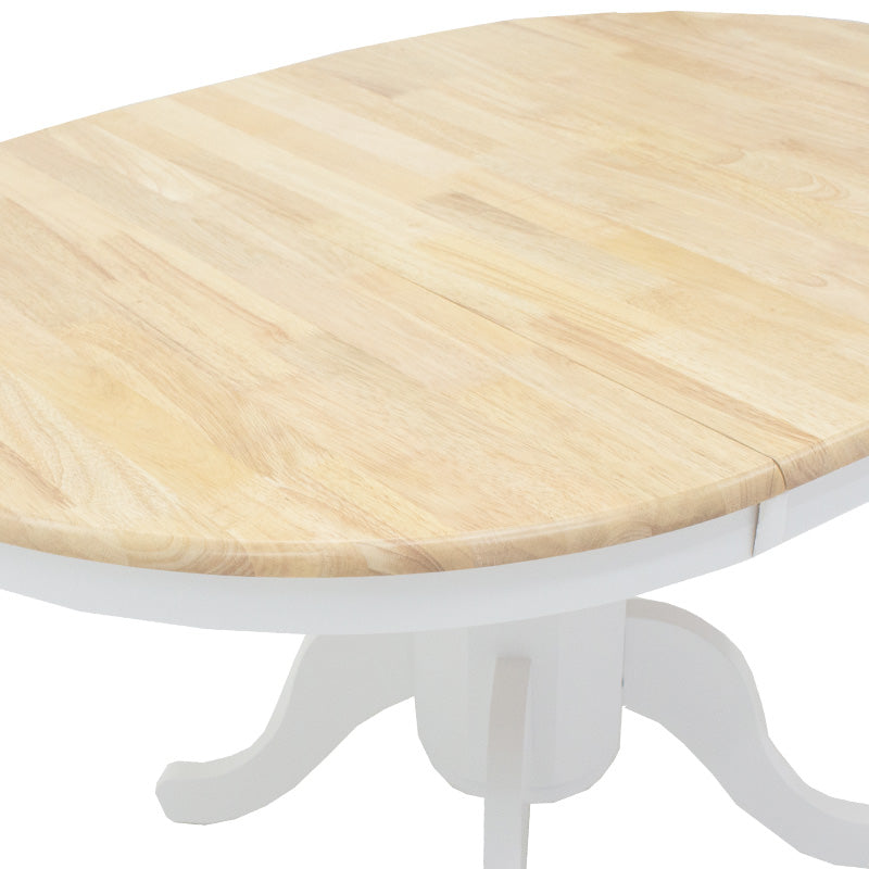 Masa Lars Extensibila, Alb - Natural, 100-138x100x75 cm