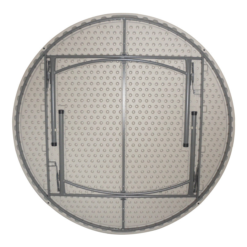 Masa pliabila catering cu functie de valiza, plastic, Alb, 180x74 cm