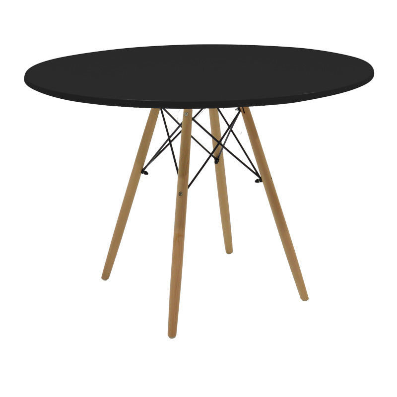 Masa rotunda Julita, alb și lemn de fag, Natural, D120x73 cm - Masa rotunda Julita, alb și lemn de fag, Natural, D120x73 cm