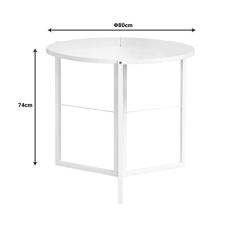 Masa Talen, Alb, D80x74 cm