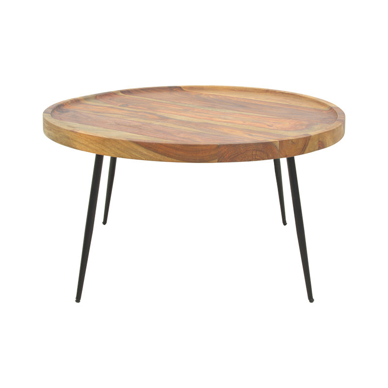 Masa Tavolo, din lemn de sheesham solid Nuc, D75x39 cm