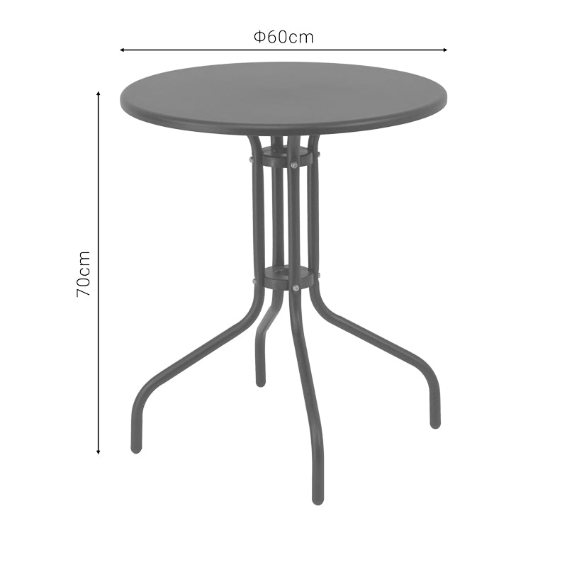 Masa Vergo Auriu metal, D60x70 cm