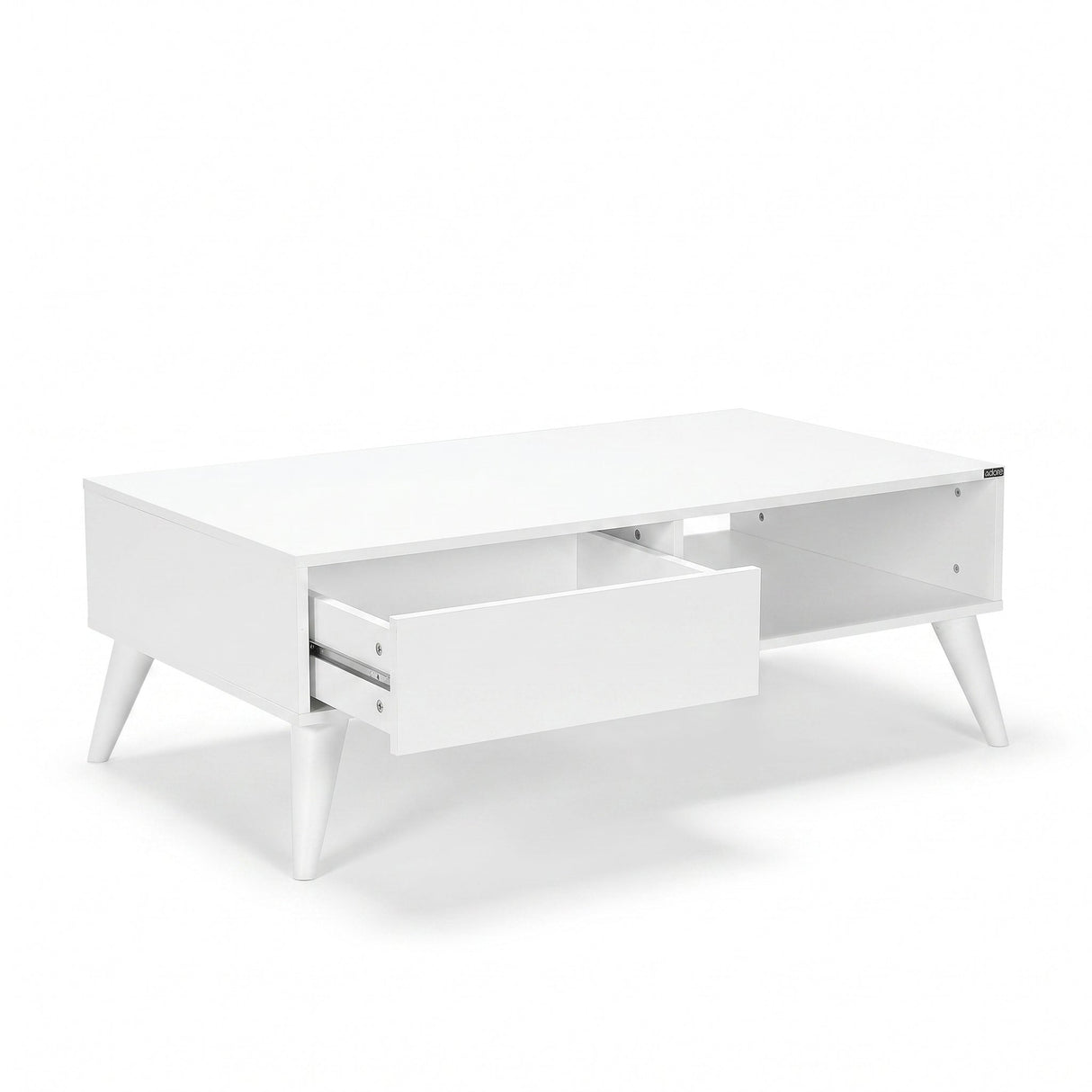 Masuta Cafea cu sertar SHP-655-DD-1 Home Collection® Living, Alb - Maro - Natur, 110x42x65 cm - Alb | SKU: SHP-655-DD-1, SHP-655-TT-1, SHP-655-OO-1