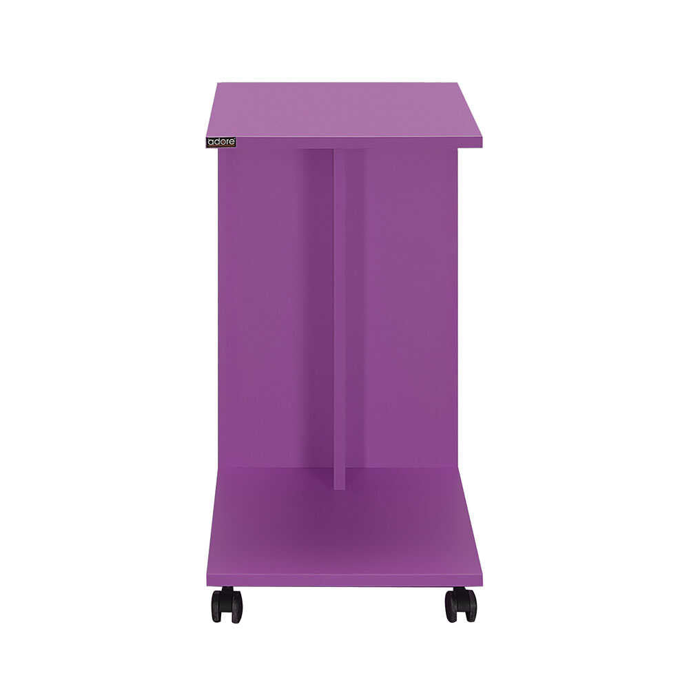 Masuta Cafea Laterala SHP-108-PP-1 Home Collection® C shape cu roti, Alb - Nuc - Stejar - Mov, 35x65x45 cm - Mov | SKU: SHP-108-PP-1, SHP-108-OO-1, SHP-108-FF-1, SHP-108-UU-1