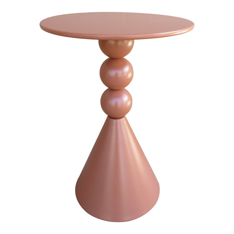 Măsuță de cafea Bilane, Metal, Terracotta, Negru, 39x60 cm