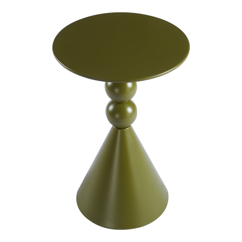 Măsuță auxiliară cu funcție de depozitare Bilane, Metal, Diverse culori, 39x60 cm - Verde