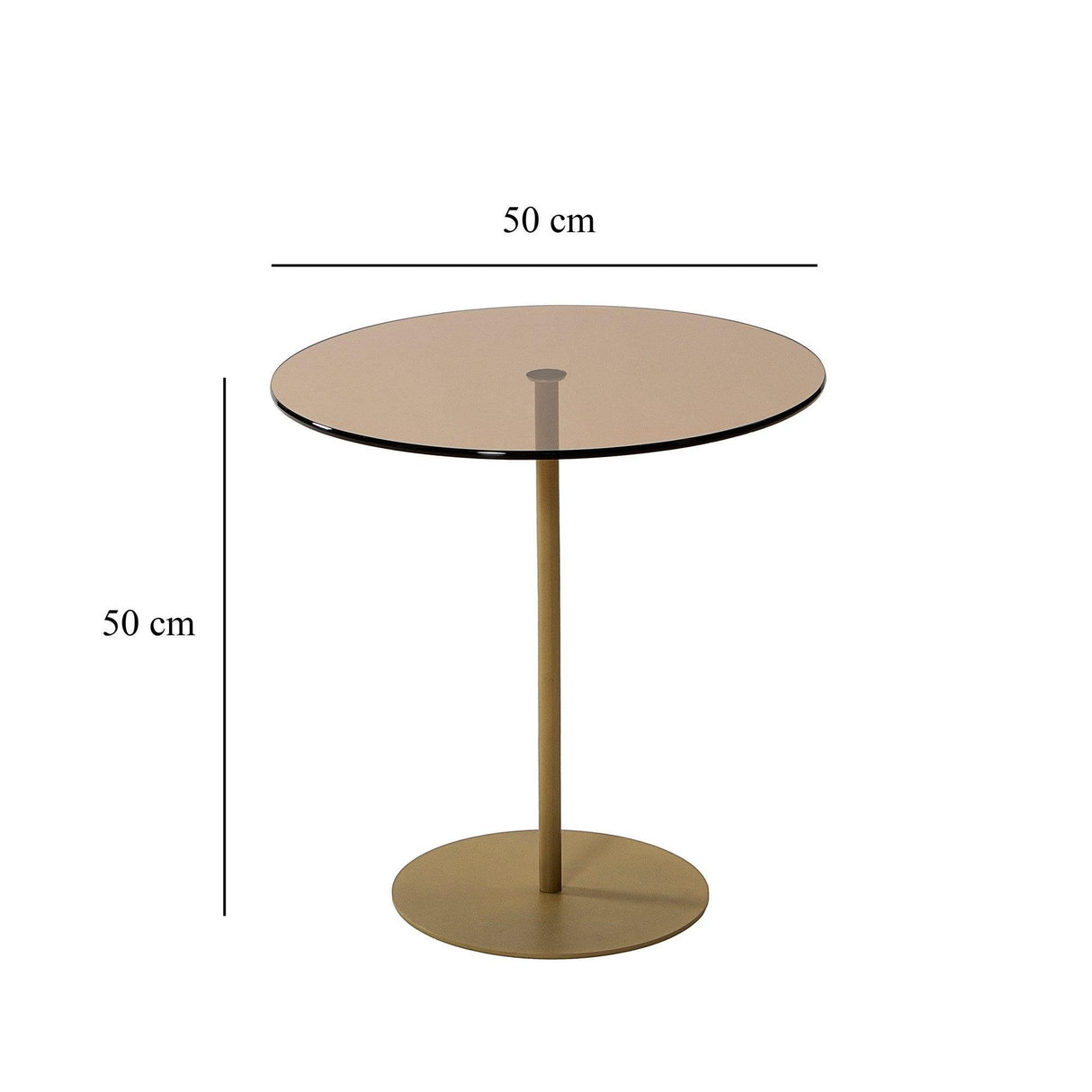 Masuta De Cafea Chill-Out - Gold, Bronze, Aur, 50x50x50 cm