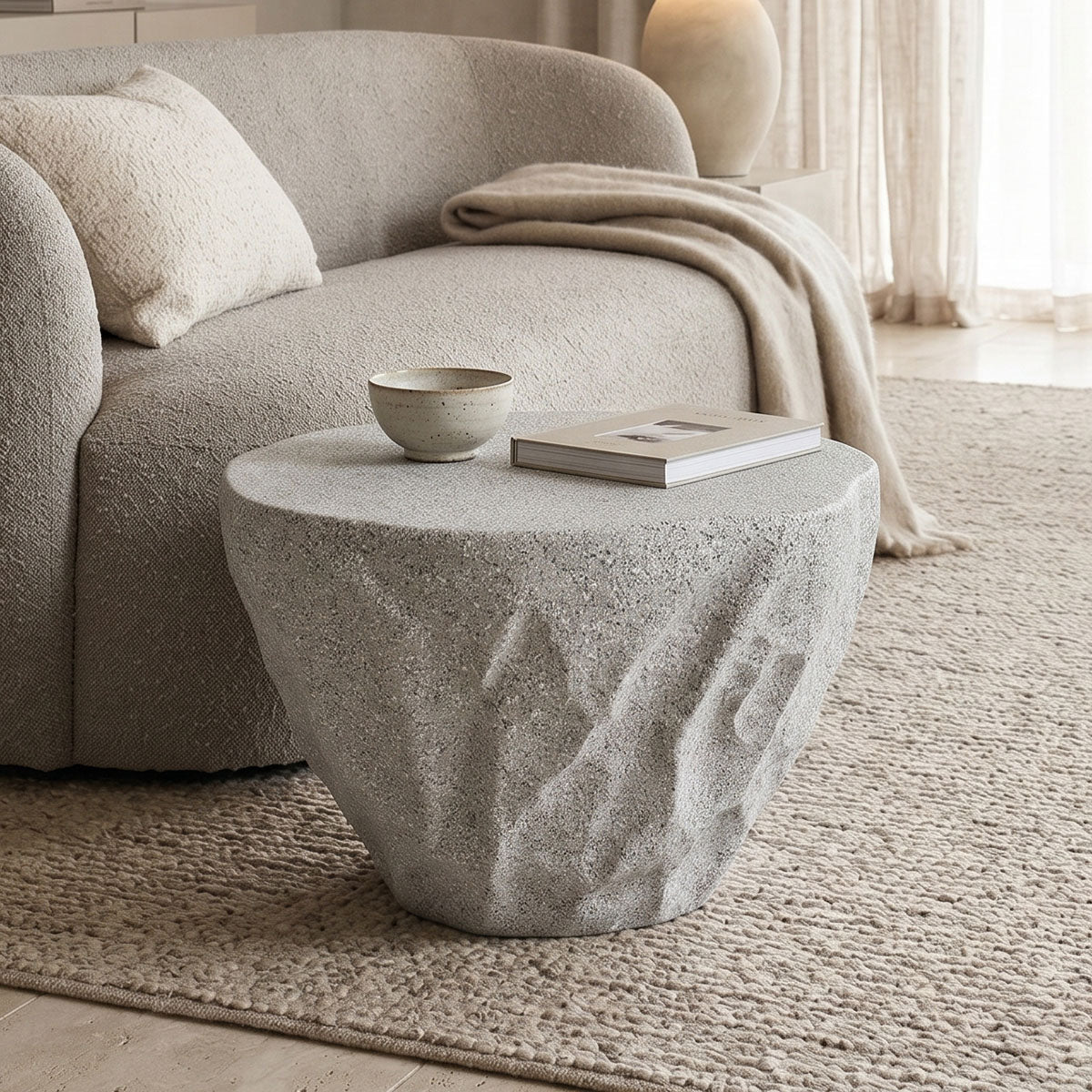 Masuta de cafea Delion, Alb - Gri, 65x47x41 cm - Masuta de cafea Delion, Alb - Gri, 65x47x41 cm