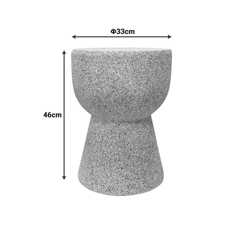 Masuta de cafea Efria, Gri - Ecru, 33x46 cm - Gri