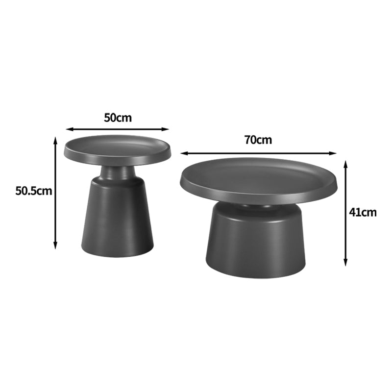 Masuta de cafea Ginoze, Metal
